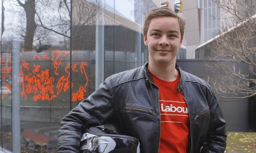 Young Labour’s Adam Brand (Photo: Eddy Fifield) 
