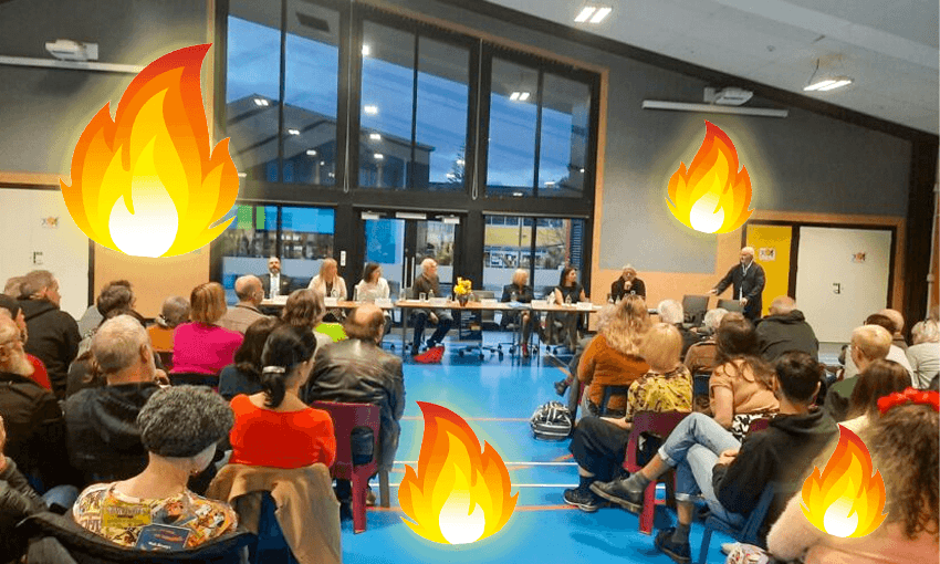 The Auckland Central debate at Freemans Bay School. Photo: Josie Adams 
