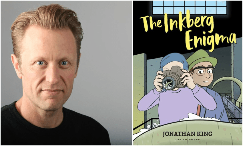 Author/illustrator Jonathan King and his first graphic novel (Photo: Supplied) 
