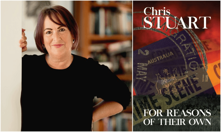 Writer Chris Stuart and her debut novel (Photos: Supplied) 
