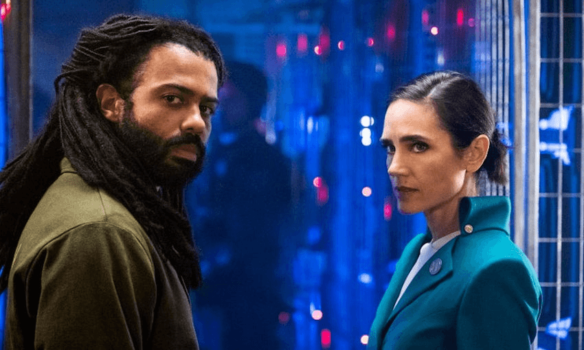 Daveed Diggs and Jennifer Connelly in Netflix’s adaptation of Snowpiercer. (Photo: Netflix) 
