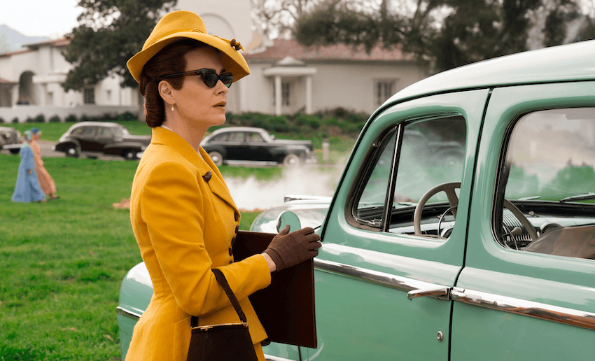 Sarah Paulson stars as Nurse Ratched in Ryan Murphy's bizarre prequel Netflix drama Ratched. 