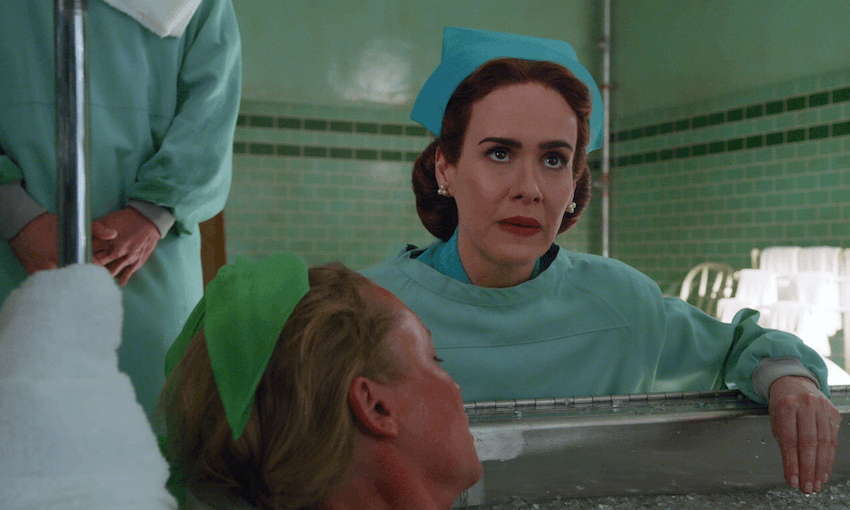 Sarah Paulson stars as Nurse Ratched in Ryan Murphy's bizarre prequel Netflix drama Ratched.