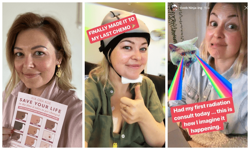 Sarah Gandy is on a mission to make you engage with your boobs (Photos: supplied) 
