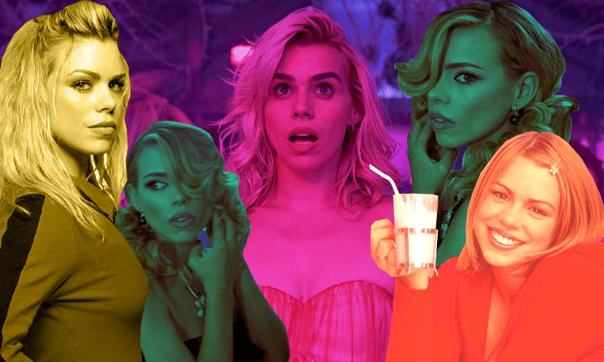 The many faces of Bille Piper over her long, storied career. (Image: Tina Tiller) 
