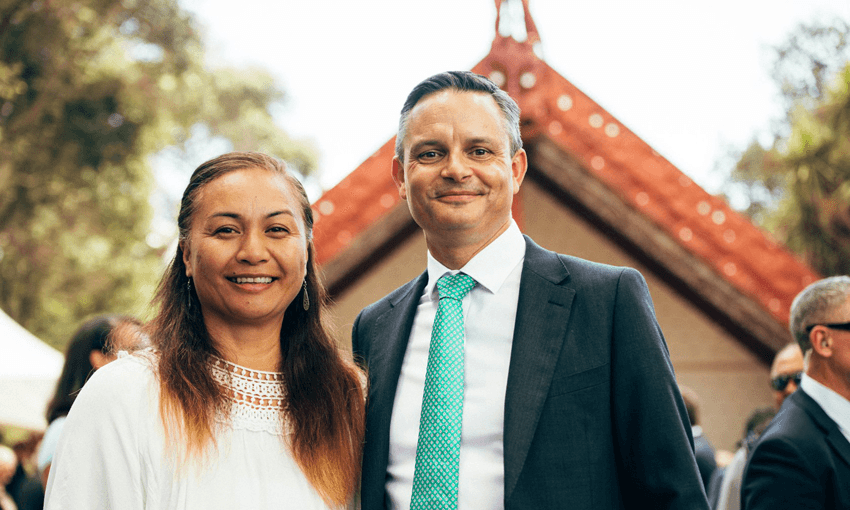 Green Party co-leaders Marama Davidson and James Shaw: did farmers vote Labour to keep them out? (Photo: Facebook/James Shaw) 
