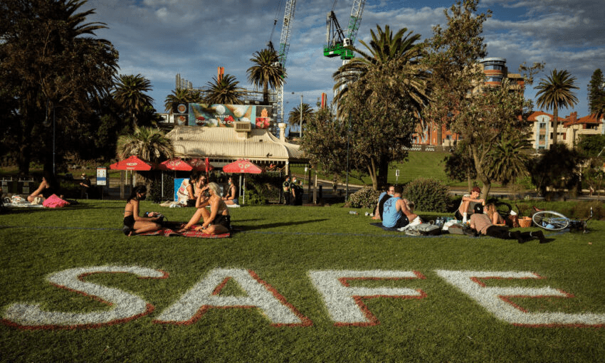 Strict Covid restrictions will lift as of Wednesday in Melbourne. (Photo by Darrian Traynor/Getty Images) 
