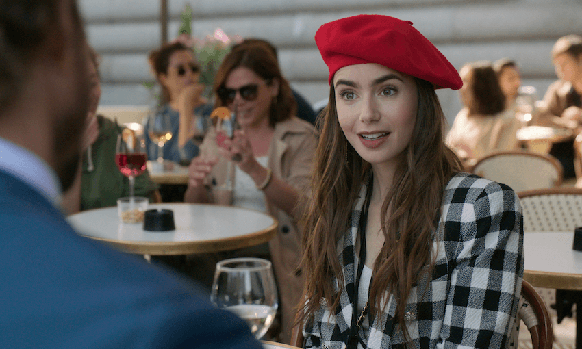 Lily Collins as Emily in Emily in Paris. (Photo: Stephanie Branchu/Netflix) 
