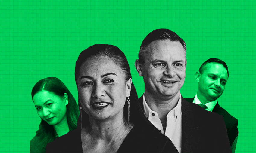 Green Party co-leaders Marama Davidson and James Shaw (Image: Tina Tiller) 
