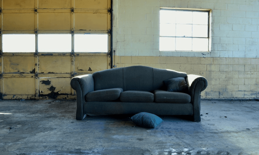 discarded couch