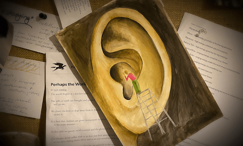 Listen – artwork by Lulubella Hura (Photo: Nadine Anne Hura) 
