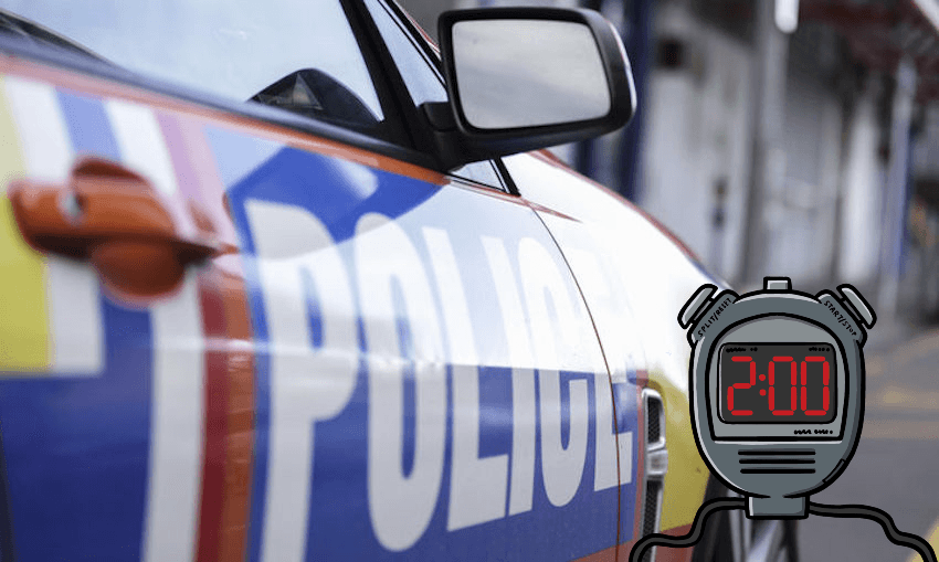 police-car-two minute stopwatch