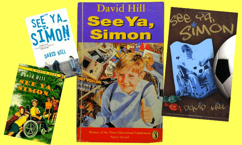 various covers of children's book See Ya, Simon, by David Hill