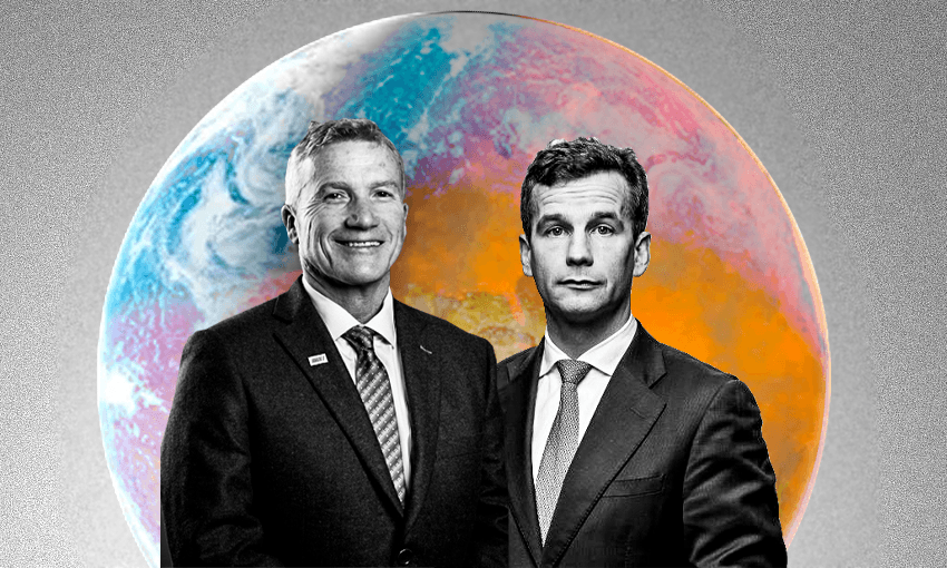 Chris Baillie and David Seymour from the Act Party