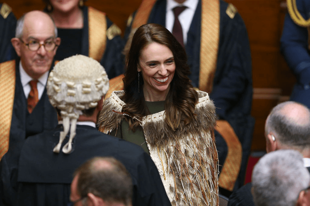 Prime Minister Jacinda Ardern during the opening of New Zealand’s 53rd Parliament on November 26, 2020 in Wellington (Photo: Hagen Hopkins/Getty Images) 
