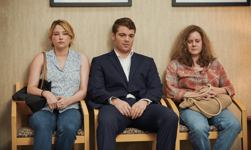 Haley Bennett, Gabriel Basso and Amy Adams as the Vance family in Hillbilly Elegy. (Photo: Netflix) 
