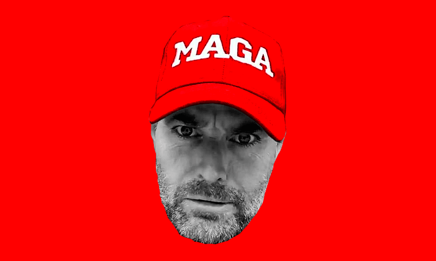 Pete Evans in his MAGA cap
