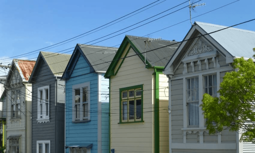 Five wooden workers cottages in Mt Victoria 