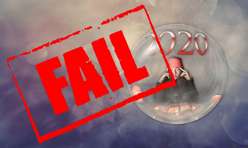 fortune teller with fail stamp