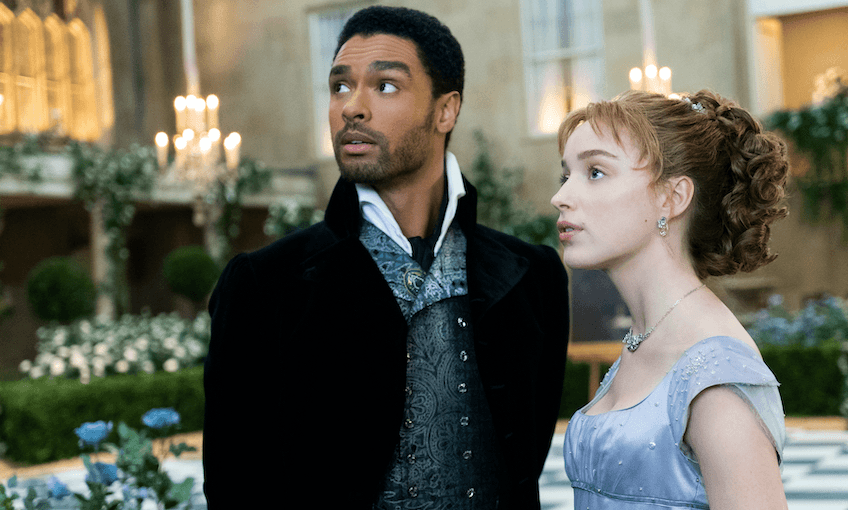 Regé-Jean Page and Phoebe Dynevor in as Duke Simon and Daphne Bridgerton in Netflix’s Bridgerton. (Photo: Netflix)