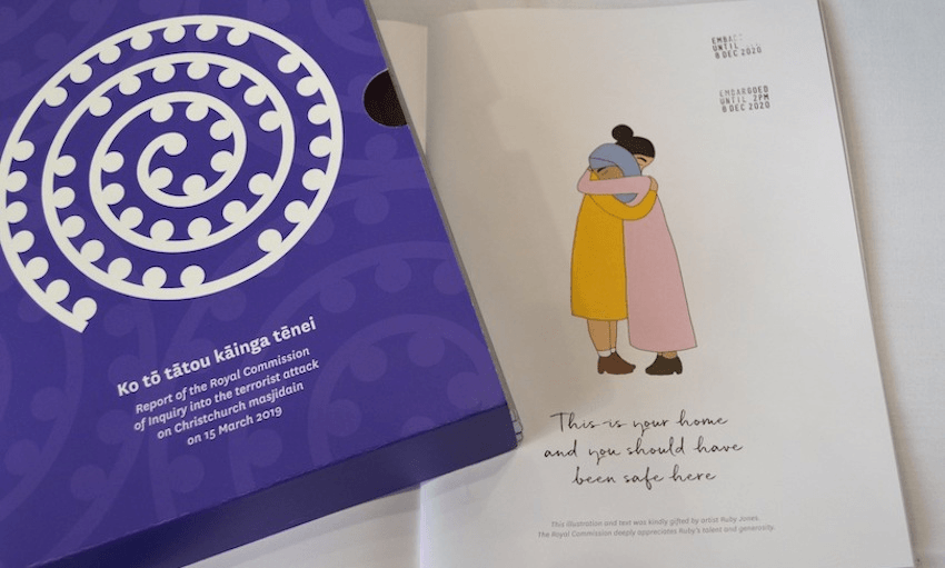 The Royal Commission report into the 2019 Christchurch terror attacks (Photo: NEIL SANDS/AFP via Getty Images) 
