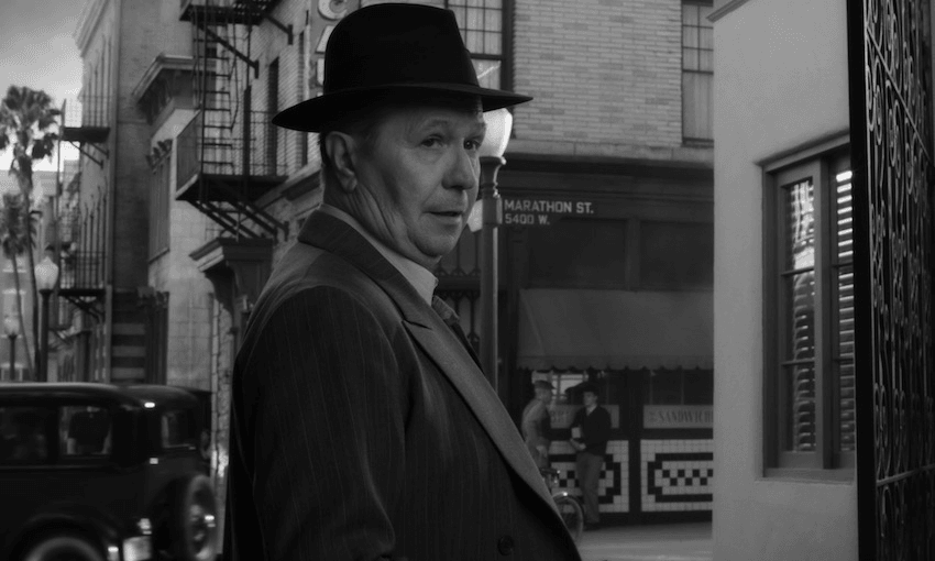 Gary Oldman stars as Herman Mankiewicz in David Fincher’s Mank, streaming from today on Netflix. (Photo: Netflix) 
