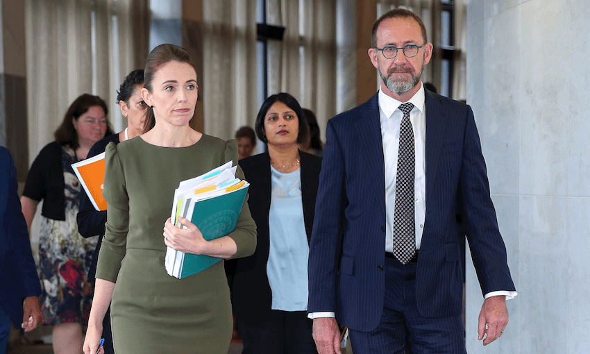 Jacinda Ardern and Andrew Little
(Photo: Hagen Hopkins/Getty Images)