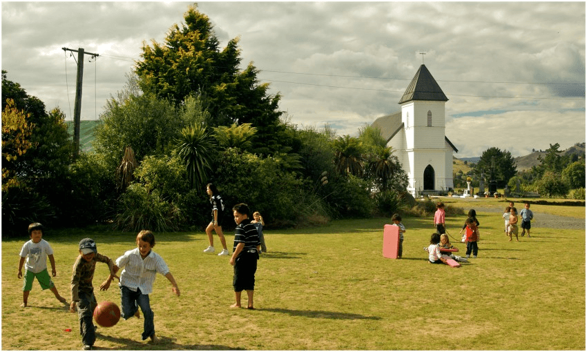 Kākahi Marae, 2008; from the book Observations of a Rural Nurse, by Sara McIntyre (Photo: Sara McIntyre) 
