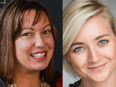 Kitty Brown and Helen Steemson