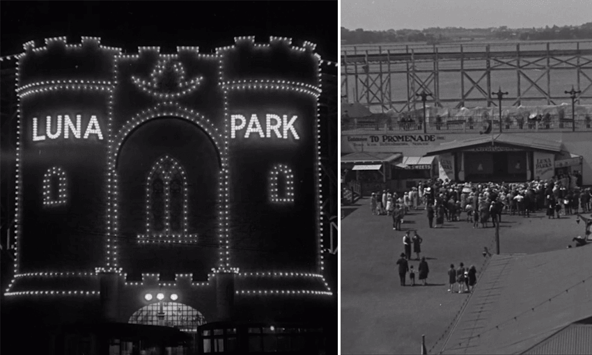 Luna Park, 1928 (Screenshots courtesy of New Zealand Film Archive Ngā Kaitiaki O Ngā Taonga Whitiāhua) 
