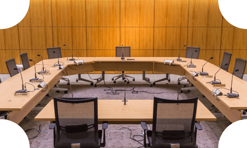 Select committee chairs before the MPs come and fill them up (image via Parliament)  
