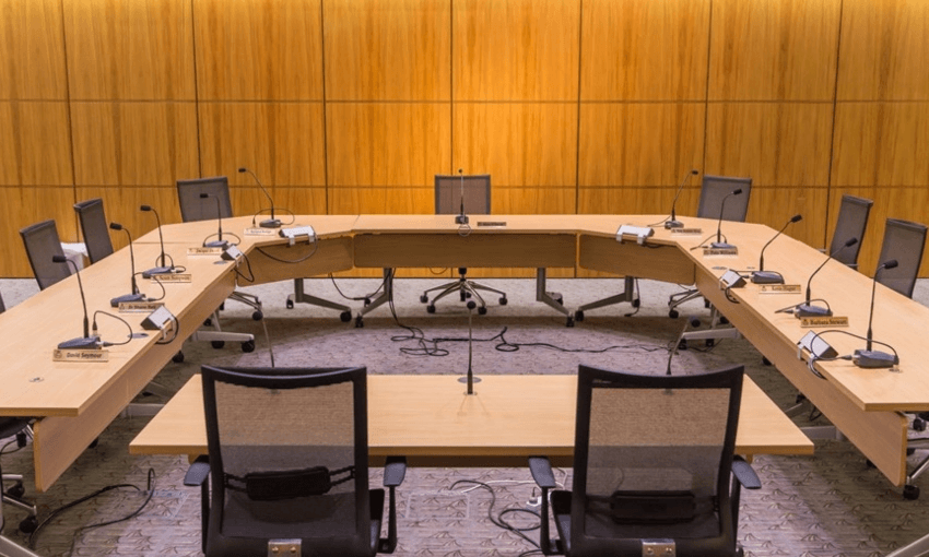 Select committee chairs before the MPs come and fill them up (image via Parliament)  
