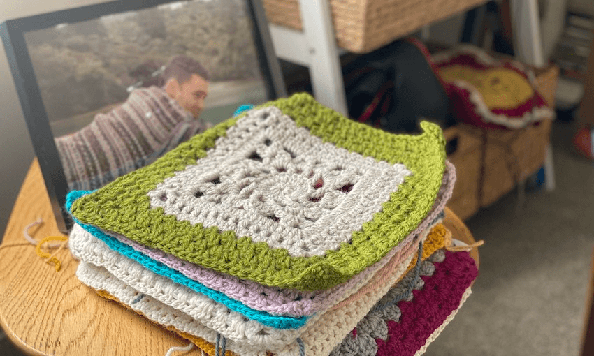 blanket squares to be stitched together