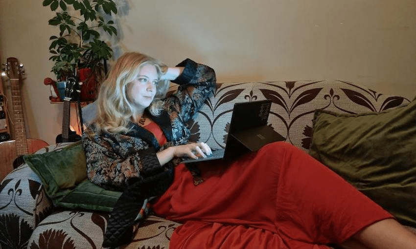 Casey, photographed by her husband after a party (Photo: Morghan Lucas-Quaid) 
