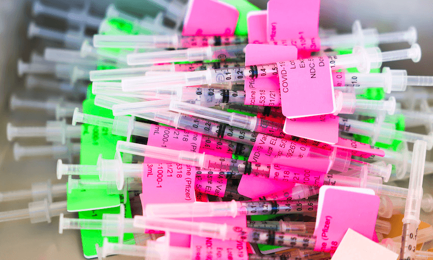 Doses of the Pfizer-BioNTech vaccine ready to be administered in Colorado in January (Photo: Michael Ciaglo/Getty Images) 
