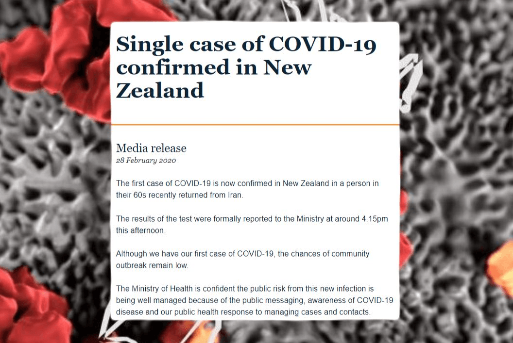 Ministry of Health press release, February 28, 2020 
