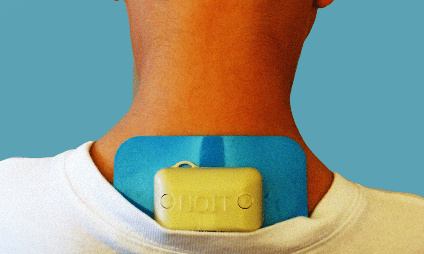 The NOIT device claiming to help those with dyslexia, autism and ADHD (Image: The Spinoff/Kickstarter) 
