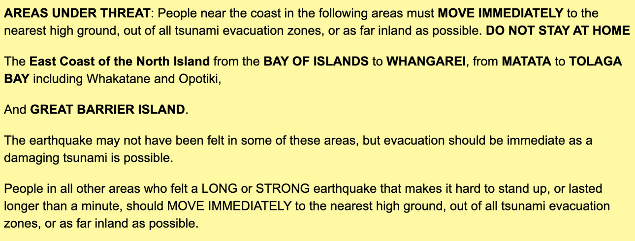 civil defence warning