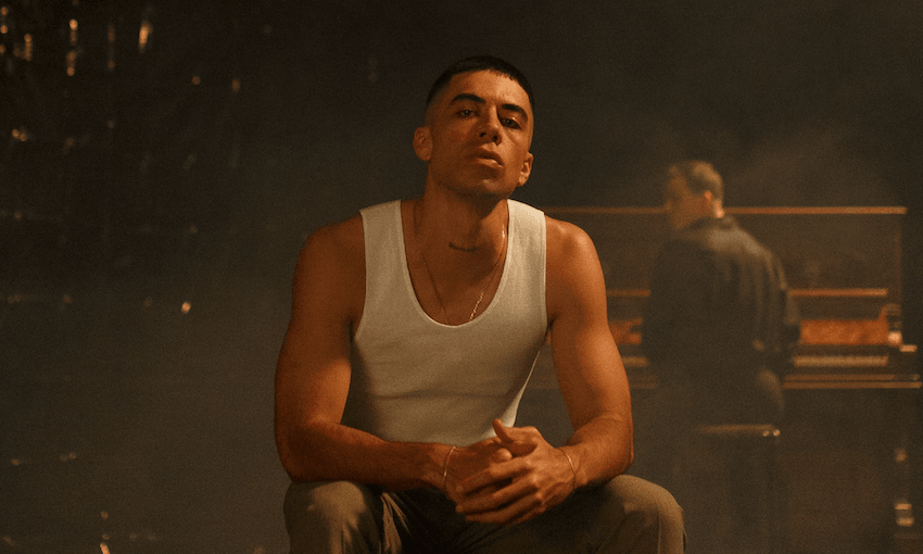 Teeks on the set of ‘Remember Me’. (Photo: Mataara Stokes) 
