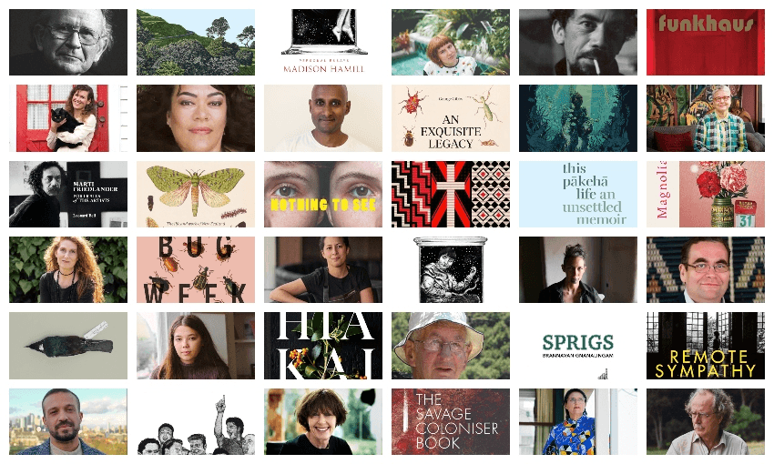 Finalists of the 2021 Ockham New Zealand Book Awards, many of whom are also at the Auckland Writers Festival right now (Images: Supplied) 
