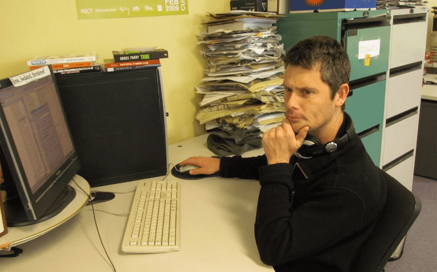 Colin Peacock in the 'old days'.