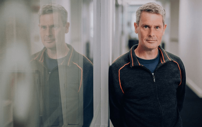 Colin Peacock in the RNZ offices.