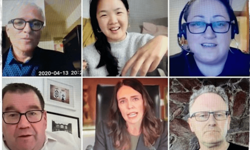 Some of the interviewees in Transmission. (Photo: BATs Theatre) 
