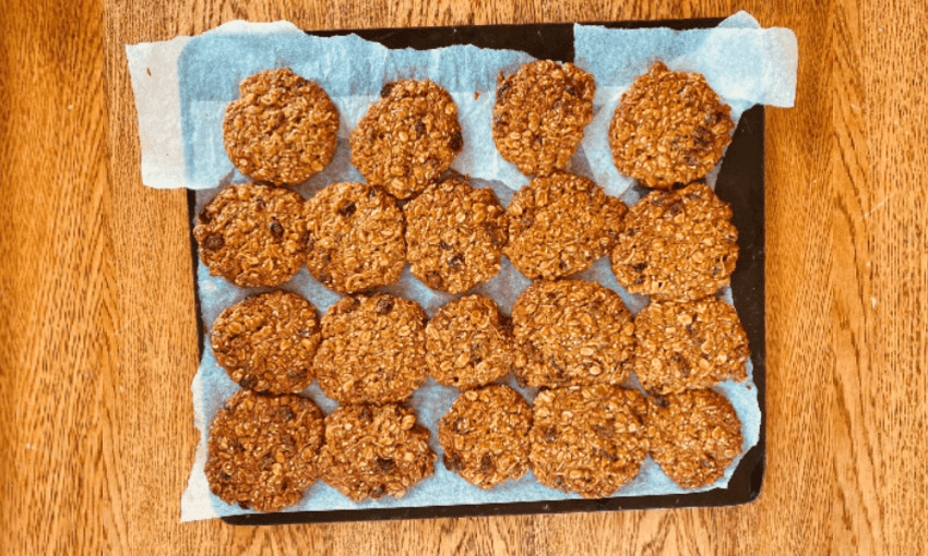 Anzacs hot out of the oven (Photo: Amanda Thompson) 

