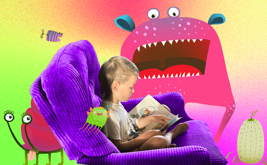 Bookworm Ben (Photo: supplied/Artwork: Tina Tiller) 
