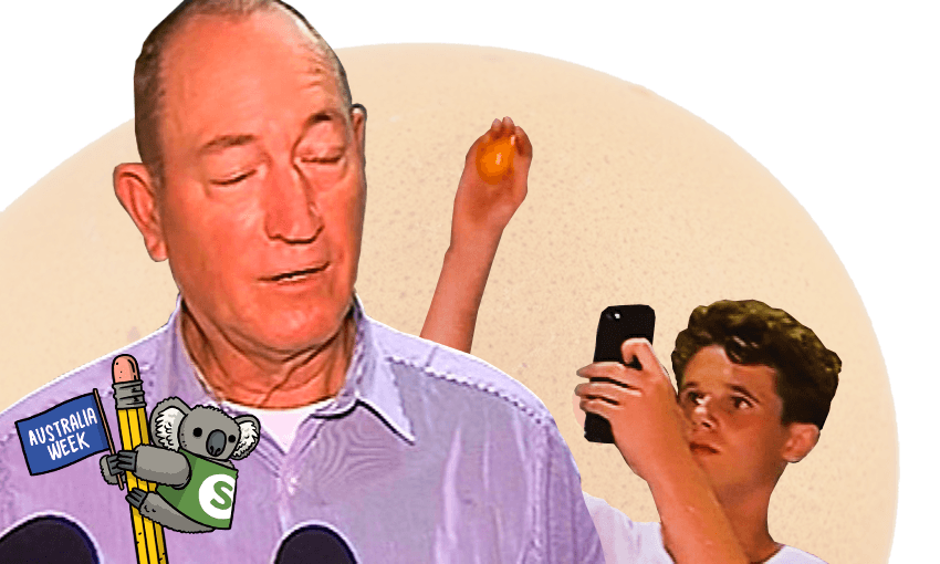 Egg Boy on the bubble, stubble and causing trouble