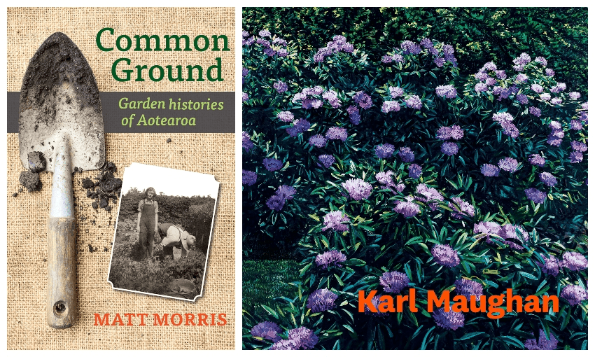 The covers of books Common Ground and Karl Maughan