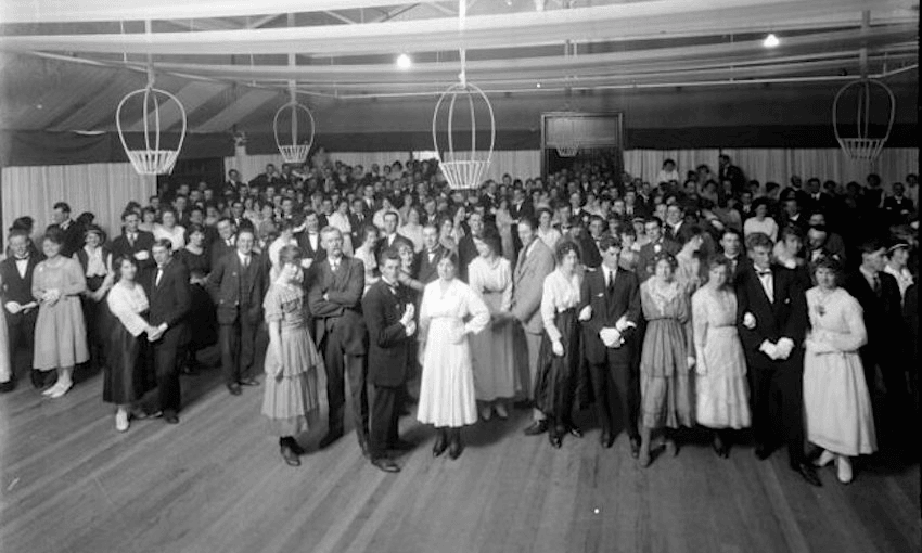 A Returned Services Association dance, 1920, probably in Christchurch (Photo: Webb, Steffano, 1880-1967: Collection of negatives. Ref: 1/1-004099-G. Alexander Turnbull Library, Wellington, New Zealand. /records/22896946) 
