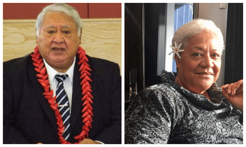 PM Tuila’epa Sa’ilele Malielegaoi and FAST leader Fiame Naomi Mata’afa (RNZ Pacific) 
