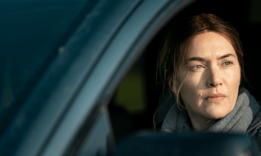 Kate Winslet stars as Mare in Mare of Easttown, currently streaming on Neon. (Photo: HBO) 
